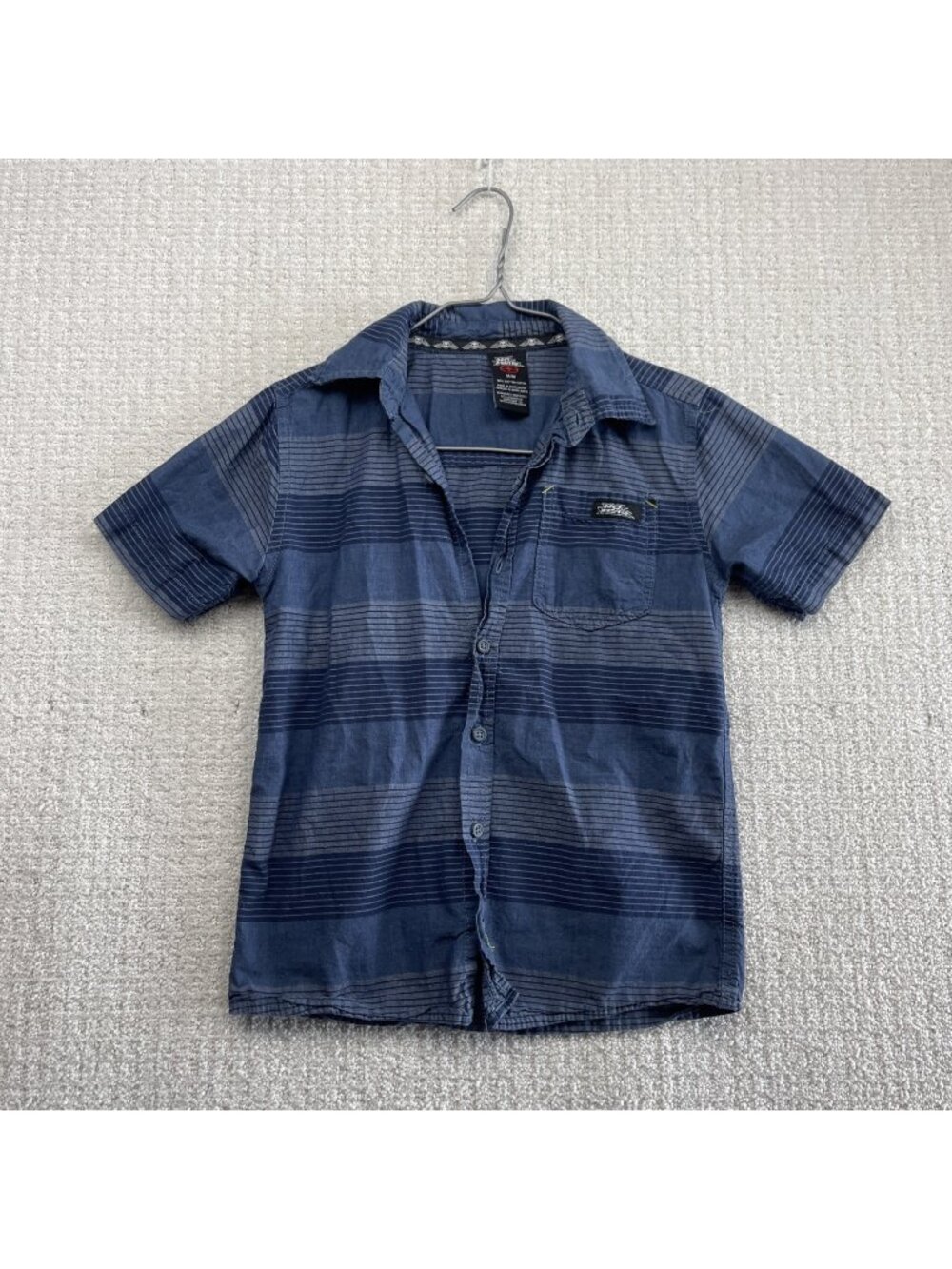 Y2K No Fear Button Up Shirt Youth Boys Sz M Skate Grunge 2000's Grunge Alt Read
